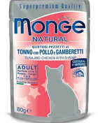 Monge Superpremium Gatto, 80gr in bag-Tuna with Chicken and Shrimp
