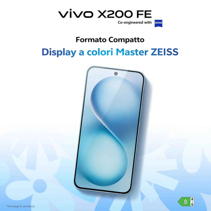 Vivo X200FE 5G, ZEISS Cameraphone 50MP Telephoto Lens, Display 6.31 "Master Color Display,12 + 12GB RAM, 512GB ROM, Dimensity 9300 +, IP68 + IP69, Battery 6500mAh, 90W FlashCharge, NFC