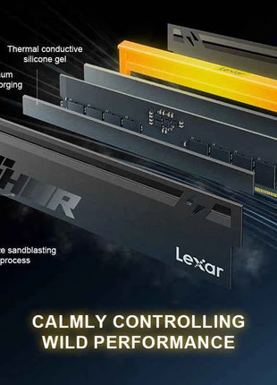 Lexar THOR DDR5 RAM 16GBx2 6000MHz CL36 Gaming Desktop Memory Overclocking Intel XMP 3.0 & AMD EXPO for PC Gamer