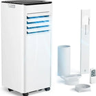 Condizionatore d'aria mobile 7000 BTU, 4-in-1, tubo di scarico, display, telecomando, kit per finestra, fino a 20 m², classe energetica A