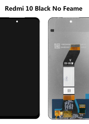 6.5'' LCD Display Touch Screen Digitizer Assembly Replacement for Xiaomi Redmi 10 2022 21061119AG with Frame