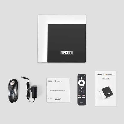 MECOOL Original KM7 PLUS Netflix TV Box 2GB16GB Android Smart TV 11 Google Certified 4K Amlogic tvbox ip tv WIFI Hebrew Arabic