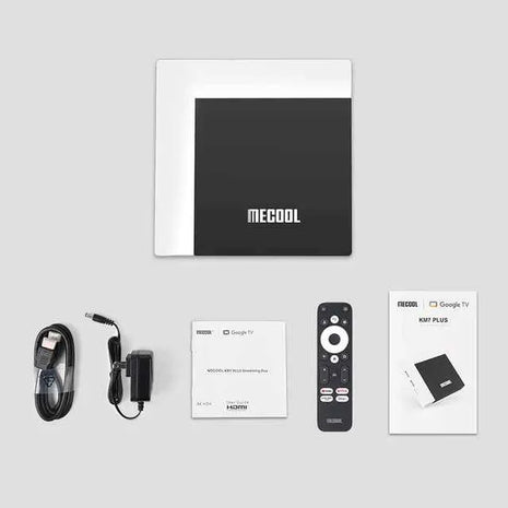 MECOOL Original KM7 PLUS Netflix TV Box 2GB16GB Android Smart TV 11 Google Certified 4K Amlogic tvbox ip tv WIFI Hebrew Arabic