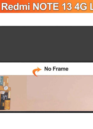 Per Xiaomi Redmi Nota 13 4G Display LCD Touch Digitizer Assembly con Telaio 23129RAA4G 23124RA7EO Sostituzione Dello Schermo Compatibile