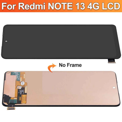 Per Xiaomi Redmi Nota 13 4G Display LCD Touch Digitizer Assembly con Telaio 23129RAA4G 23124RA7EO Sostituzione Dello Schermo Compatibile