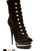 BLAKEE - Scarpe Donna Tacco Alto con Plateau in Raso