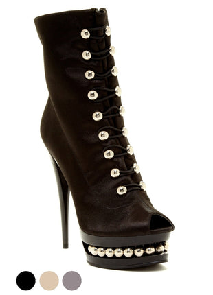 BLAKEE - Scarpe Donna Tacco Alto con Plateau in Raso