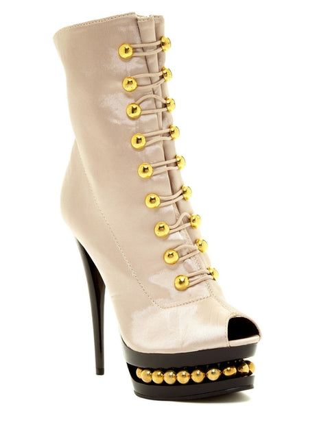 BLAKEE - Scarpe Donna Tacco Alto con Plateau in Raso