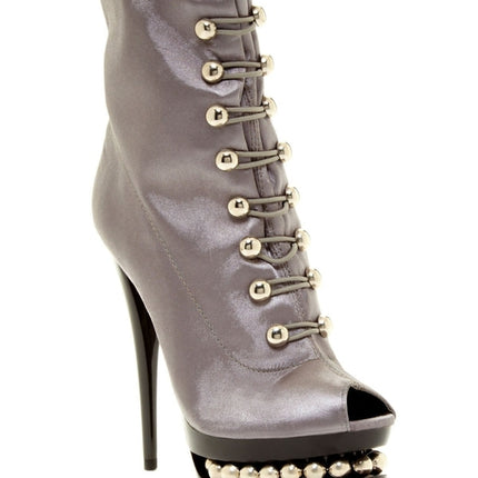 BLAKEE - Scarpe Donna Tacco Alto con Plateau in Raso