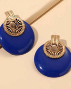 Round Metal Post Earring