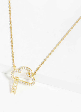 Gold Dipped Cloud Pendant Necklace