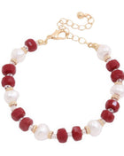 Pearl Beaded Metal Bracelet