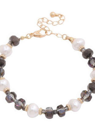 Pearl Beaded Metal Bracelet
