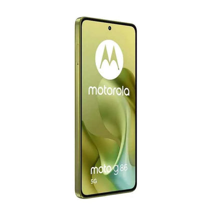 Moto G86 POWER smartphone 5G with 6.67" pOLED display, MediaTek Dimensity 7300 processor, 8GB RAM (expandable), 512GB storage, 50MP dual camera, 6720mAh battery, IP68/IP69 resistance, Android 15, and dual SIM capability.