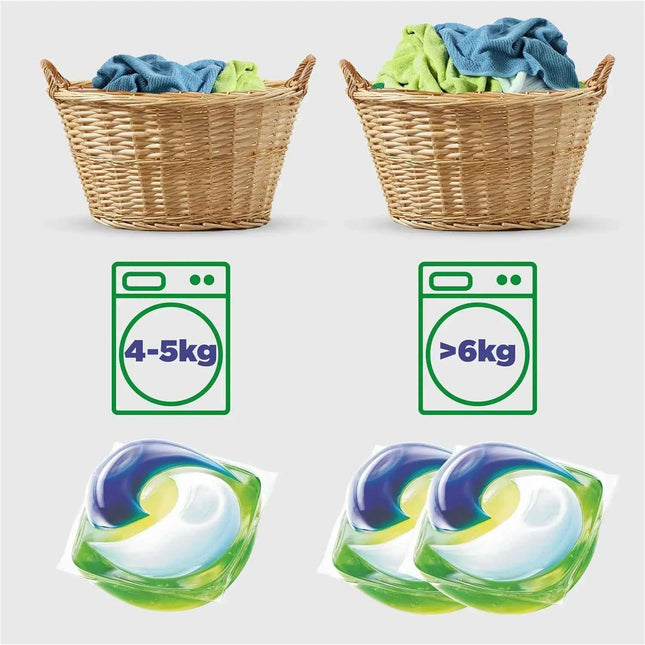 Ariel all-in-1 pods liquid detergent – pack of 3 26+9 (total 105 capsules) |   Deep cleaning, easy dosage, for washing machine
