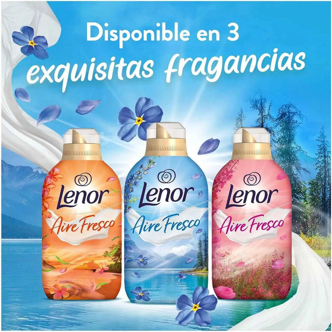 Lenor fresh air clothes softener alpine freshness pack 6x36 total 216 washes, 504ml, freshness resistant to drying in humid environments or intense sun
