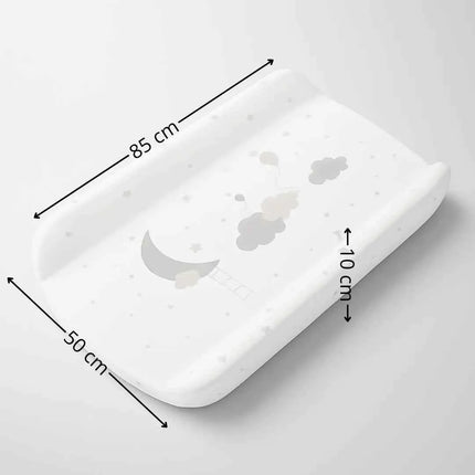 Bathby waterproof padded baby changing table with safety edges, soft and non-slip, easy to clean, 85x50x10cm