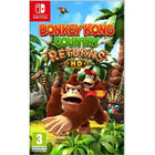 Donkey Kong Country Returns HD for Nintendo Switch - Nintendo game featuring enhanced HD graphics, co-op mode, and 80 levels of action-packed adventure against the Tiki Tak Tribe. Enjoy a classic switch game experience!