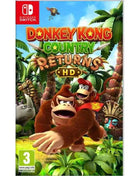 Donkey Kong Country Returns HD for Nintendo Switch - Nintendo game featuring enhanced HD graphics, co-op mode, and 80 levels of action-packed adventure against the Tiki Tak Tribe. Enjoy a classic switch game experience!