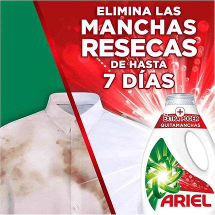 Ariel liquid washing machine detergent, 200 4x washes (32+18), stain remover soap, more extra stain remover power, deep cleaning