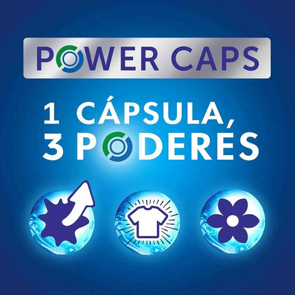 Pack of 3 or 4 packs (99 washes or 132 washes) of wipp express power caps detergent in washing machine, 33 doses, deep cleaning, effective in cold water