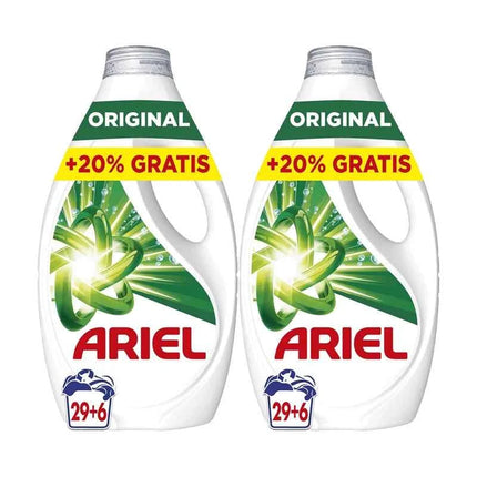 Pack of ariel liquid washing machine detergent 35 washes or 70 washes or 105 washes, original, improved cleaning soap in colder cycles with exclusive cold cleaning technology