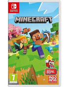 Minecraft Switch UK - Nintendo Switch game featuring Mojang's creative adventure with multiplayer support, including Super Mario Mash-Up Pack, 40 skins, and iconic music from Super Mario 64 for endless building fun.