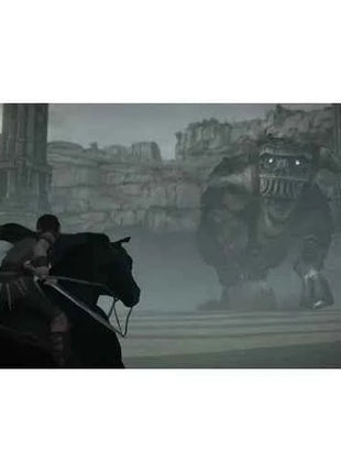 Shadow Of The Colossus PS4 UK - PlayStation 4 game with improved graphics and performance, featuring epic adventure against giant creatures, exploration, and puzzle-solving. Ideal for PS4 gamers seeking memorable gameplay exp