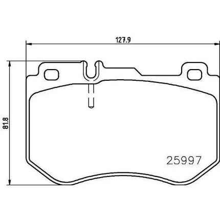 Brake pad set p 50 123 brembo