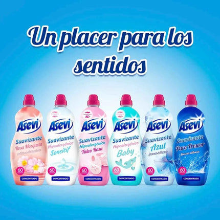 Asevi- baby asevi softener hypoallergenic baby 1380ml each bottle baby children washing machine 60 or 120 or 180 doses
