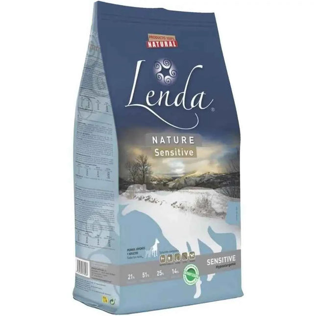 Lenda Sensitive - Hypoallergenic Fish-Based Dog Food for Severe Allergies and Intolerances, with Highly Digestible Hake and Potato for Gentle Digestion, Enhanced Immunity, and Strong Joints, 85% Animal Protein, Grain-Free.