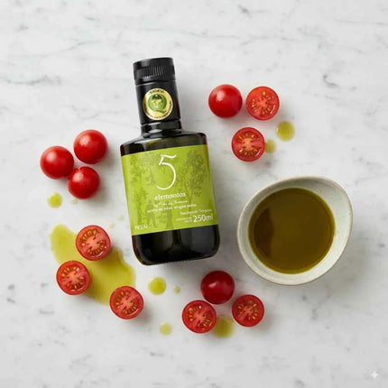 5 Elementos - Picual Extra Virgin Olive Oil 250ml, Intensity and Authentic Flavor, SIQEV Quality
