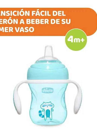Chicco child transition glass 4m+ 200ml - no spills