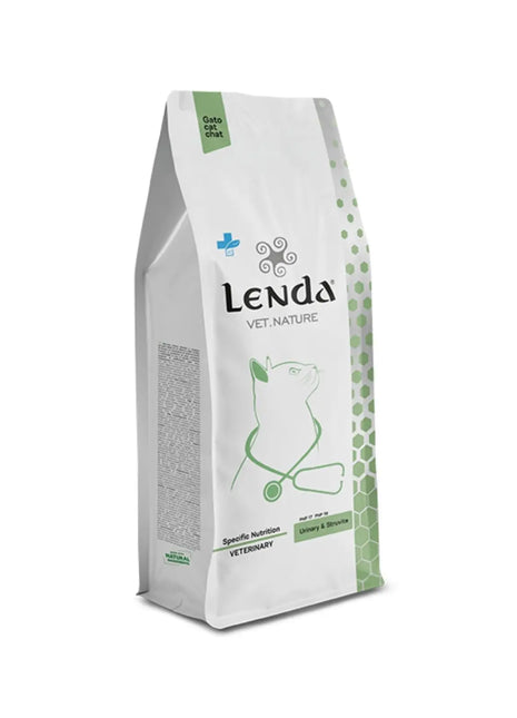 Lenda Vet Cat Urinary & Struvite 2 kg - Natural dry food for adult cats with urinary issues, helps dissolve struvite stones, supports urinary pH, controlled magnesium and phosphorus for digestive health and immunity.