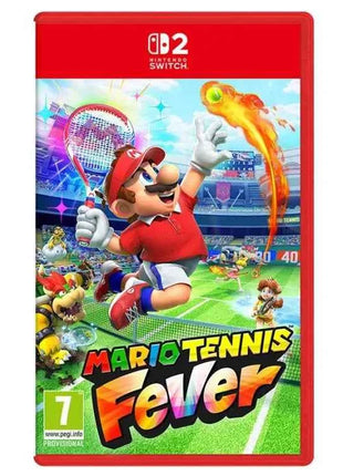 Mario Tennis Fever - Switch 2 Edition, Nintendo Switch sports game featuring 30 unique rackets, 38 characters, multiple modes including Story Mode and motion controls with Joy-Con 2 for an enhanced gaming experience.