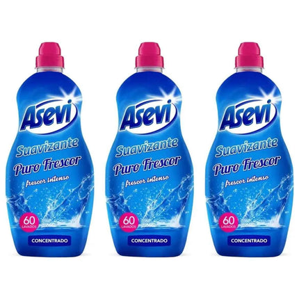 Asevi- fresh softener 1380ml each bottle asevi puro clothes washer freshness long-lasting fragrance soft and cared for clothing 60 or 120 or 180 doses