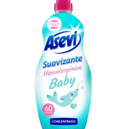 Asevi- baby asevi softener hypoallergenic baby 1380ml each bottle baby children washing machine 60 or 120 or 180 doses
