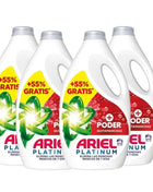 Ariel liquid washing machine detergent, 200 4x washes (32+18), stain remover soap, more extra stain remover power, deep cleaning