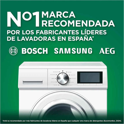 Pack of ariel liquid washing machine detergent 35 washes or 70 washes or 105 washes, original, improved cleaning soap in colder cycles with exclusive cold cleaning technology