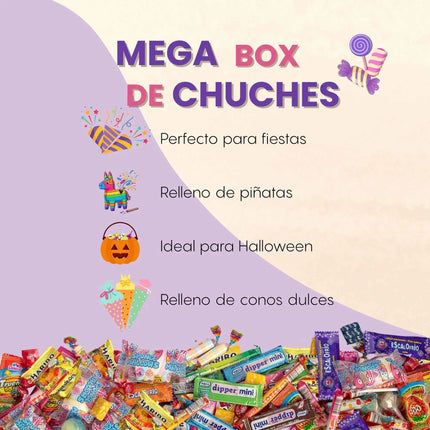 Mega pack 300 or 200 assorted children's sweets |   Individual bags gluten and lactose free |   Candies for pinatas, birthdays, parties and surprise bags