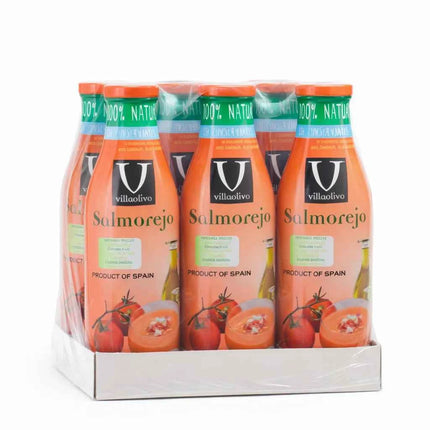 Villaolivo - pack of 6 units salmorejo villaolivo salmorejo cristal 1l 100% natural