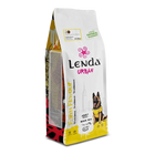 Lenda Urban Farm 15kg Natural Dog Food for Medium/Maxi Dogs with 36.5% Chicken, Pork, and Beef, enriched with Glucosamine and Chondroitin for joint health, promotes immune support with natural ingredients.