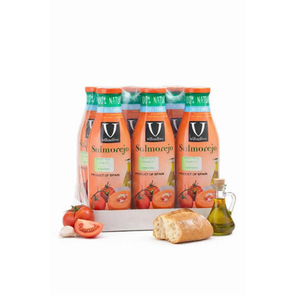 Villaolivo - pack of 6 units salmorejo villaolivo salmorejo cristal 1l 100% natural