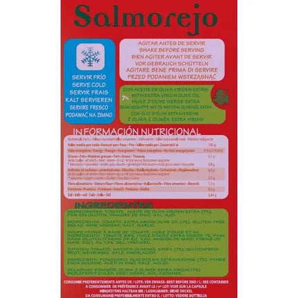 Villaolivo - pack of 6 units salmorejo villaolivo salmorejo cristal 1l 100% natural