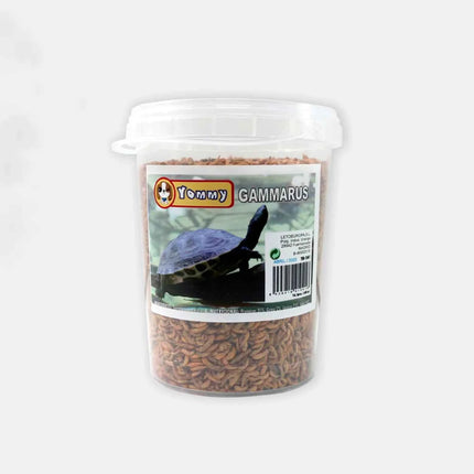 Natural food gammarus for turtles 1000 ml, large bucket of shrimp feed for turtles 1 liter