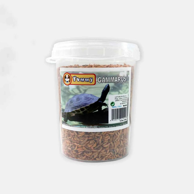 Natural food gammarus for turtles 1000 ml, large bucket of shrimp feed for turtles 1 liter