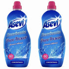 Asevi- fresh softener 1380ml each bottle asevi puro clothes washer freshness long-lasting fragrance soft and cared for clothing 60 or 120 or 180 doses