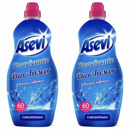 Asevi- fresh softener 1380ml each bottle asevi puro clothes washer freshness long-lasting fragrance soft and cared for clothing 60 or 120 or 180 doses