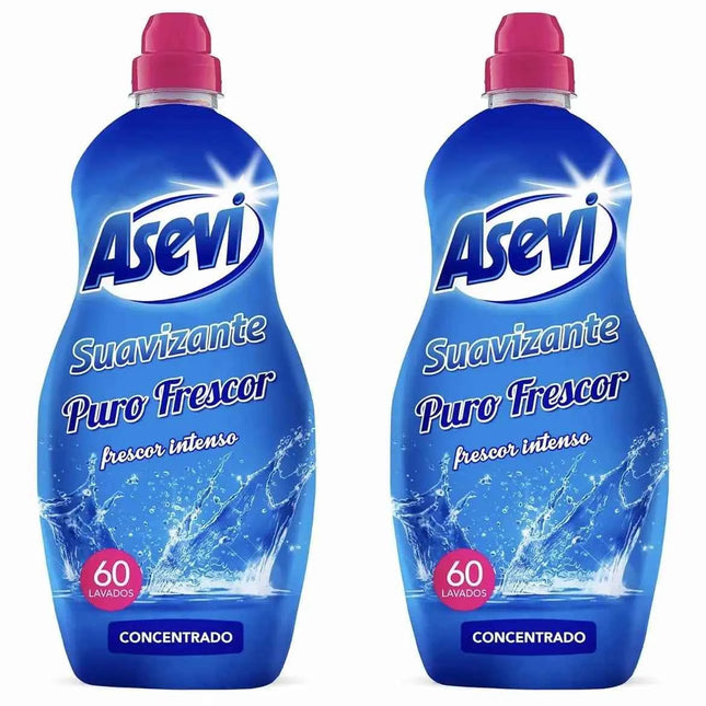 Asevi- fresh softener 1380ml each bottle asevi puro clothes washer freshness long-lasting fragrance soft and cared for clothing 60 or 120 or 180 doses