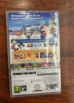 Mario & Luigi Fraternauti Alla Carica (Brothership) Switch UK, Nintendo Switch game featuring Italian audio, exploring Elettria with cooperative gameplay, and unique brotherly actions to overcome challenges and fight.